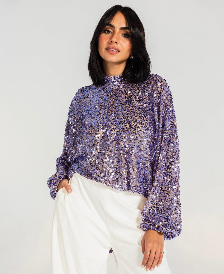 Starlight Blouse in Lavender