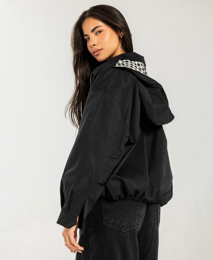 Oversized waterproof Jaket- black
