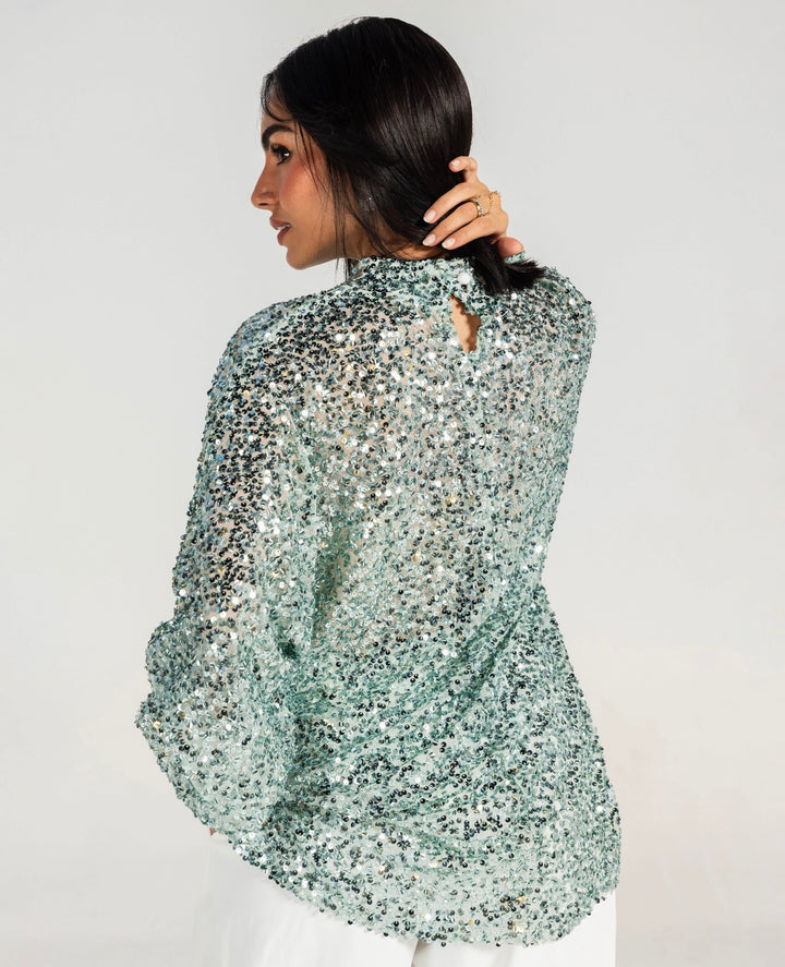 Starlight Blouse in Mint-Green