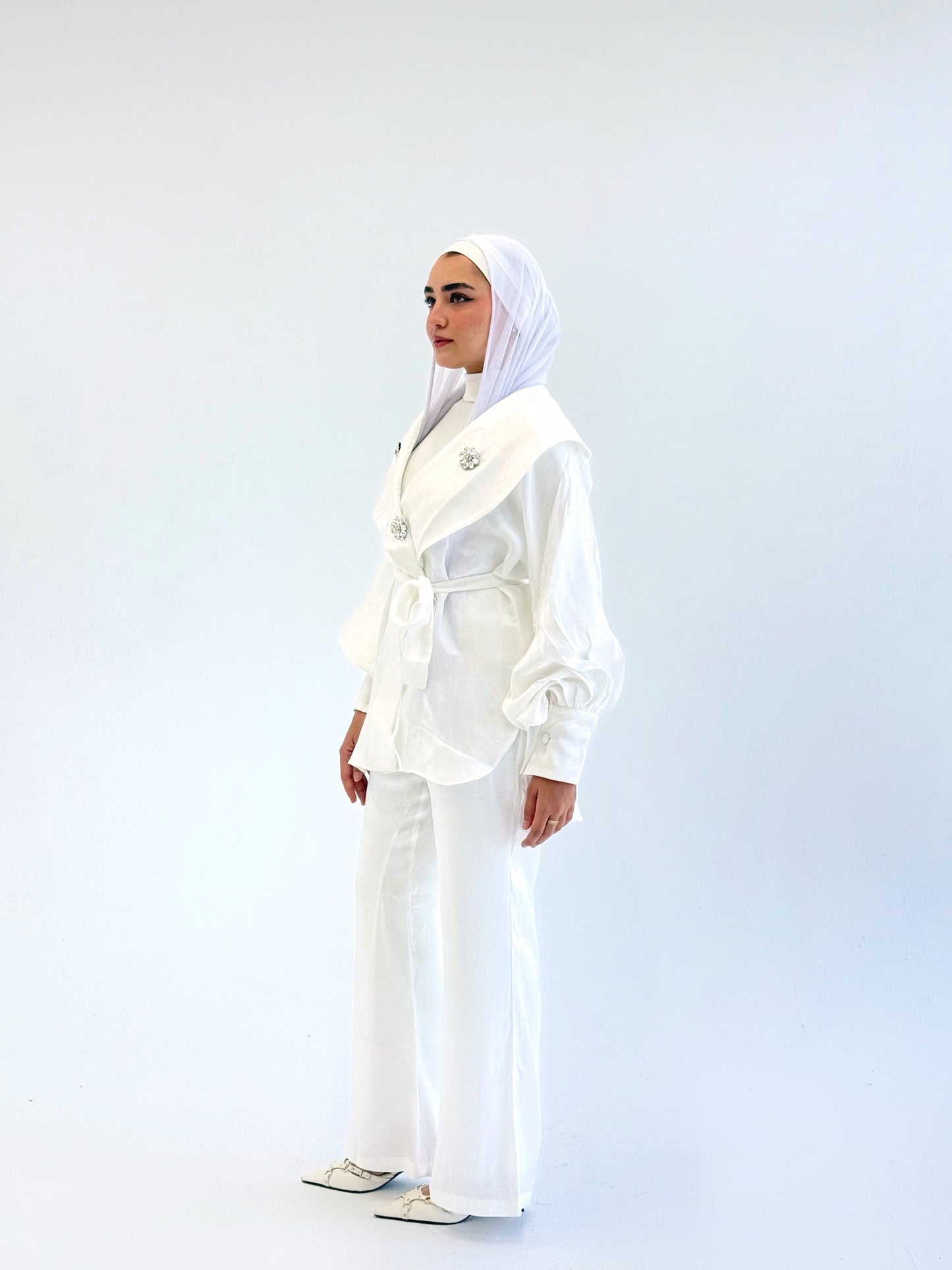 Twistly set - white