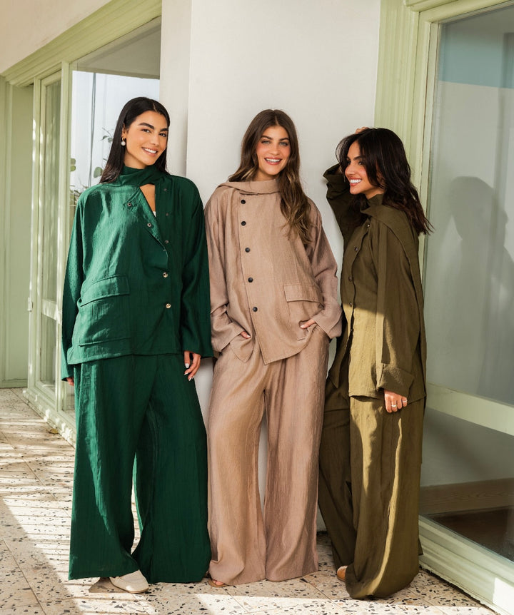 Maya Set in Olive-Green