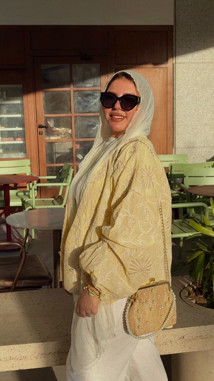 Floral Blouse in Yellow