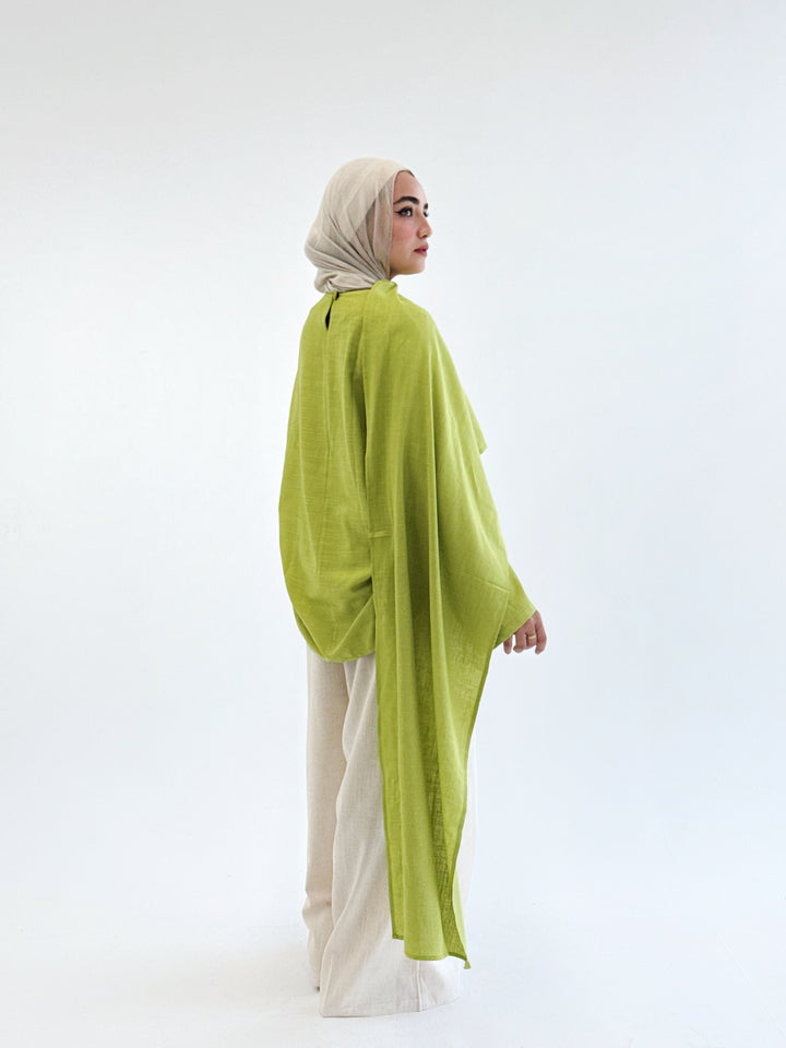 Linen blouse-lemon