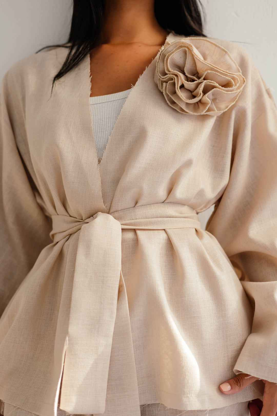 Classy suit in beige