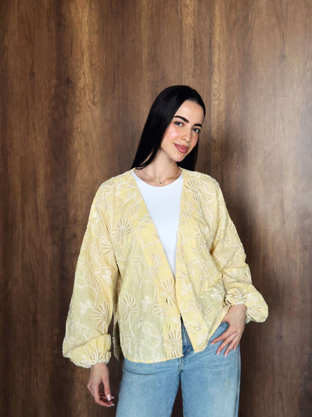 Floral Blouse in Yellow