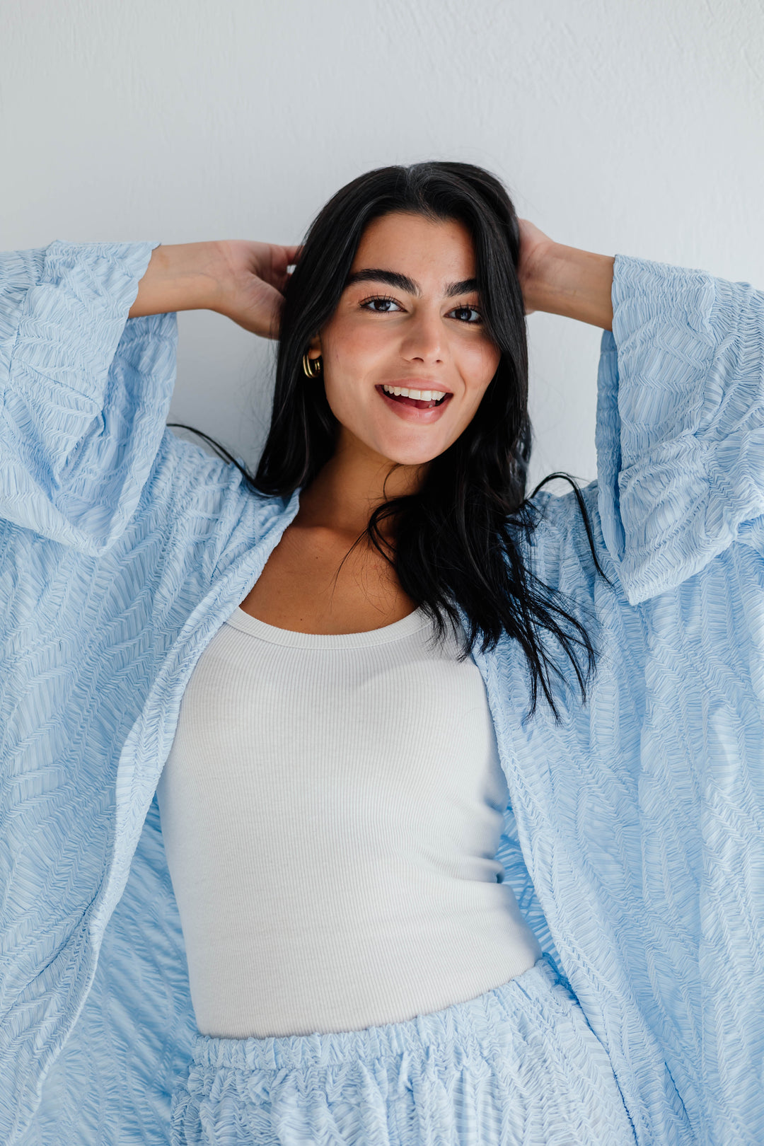 Modest essence in blue