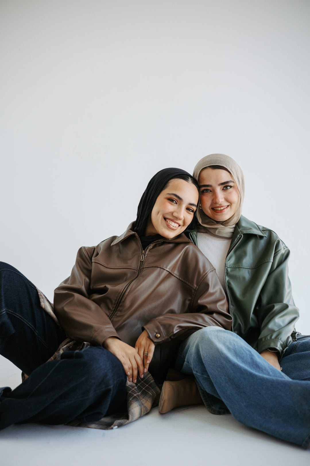 Easy Leather Jacket in Olive