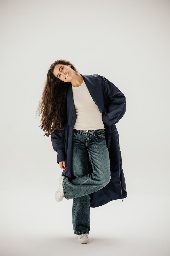 Waterproof coat- navy blue