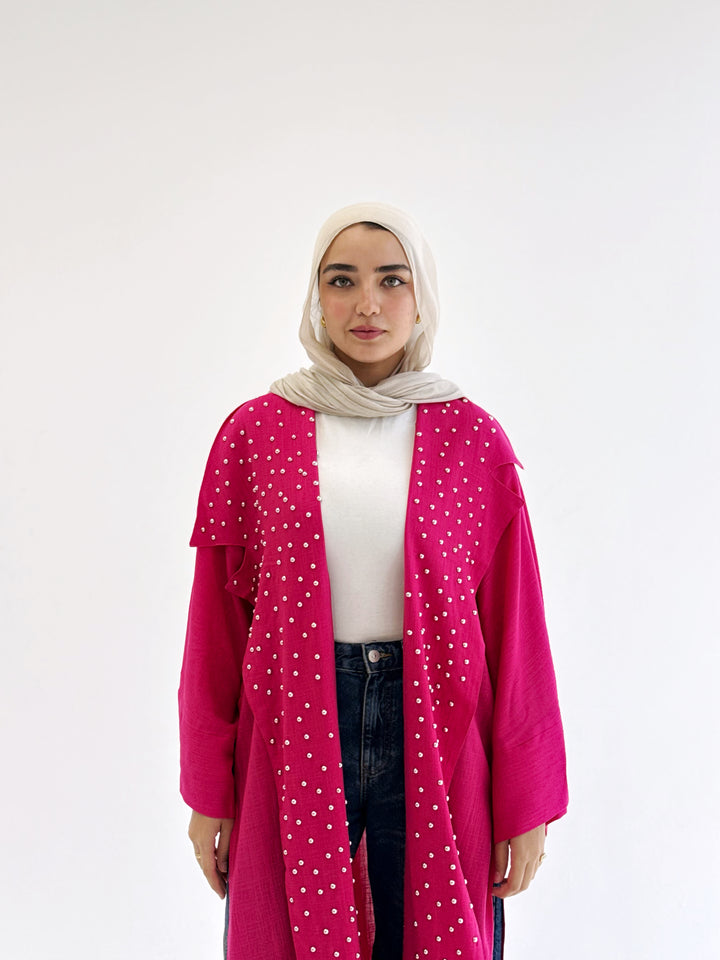 Cardigan fushia