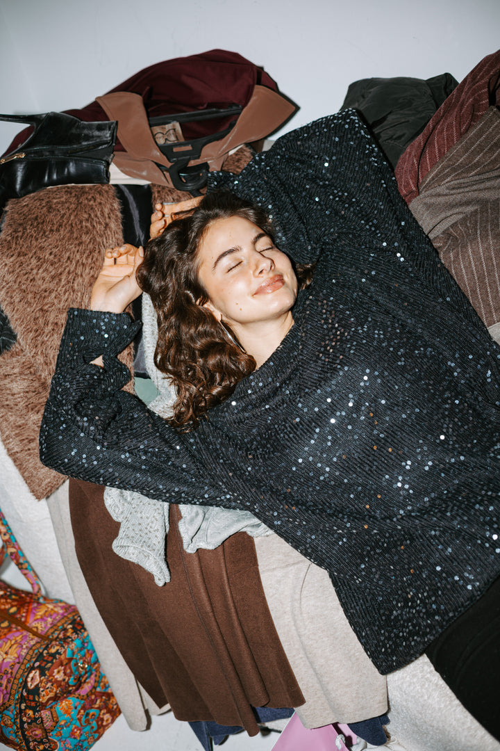 Sequin Vibe in Black
