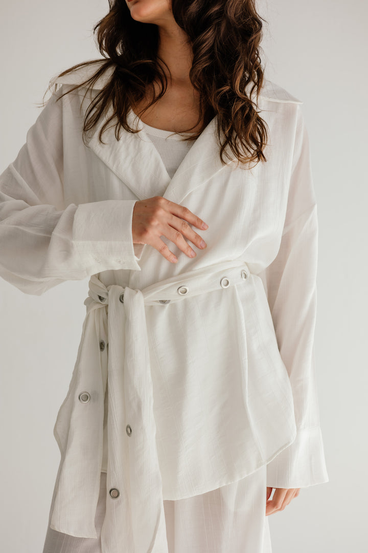 Lily in white