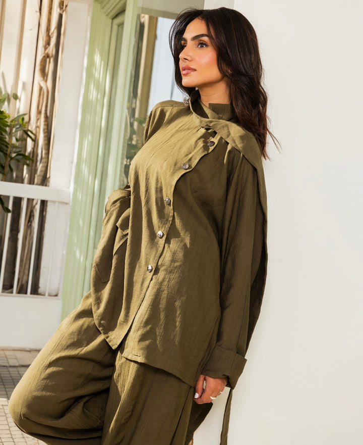 Maya Set in Olive-Green