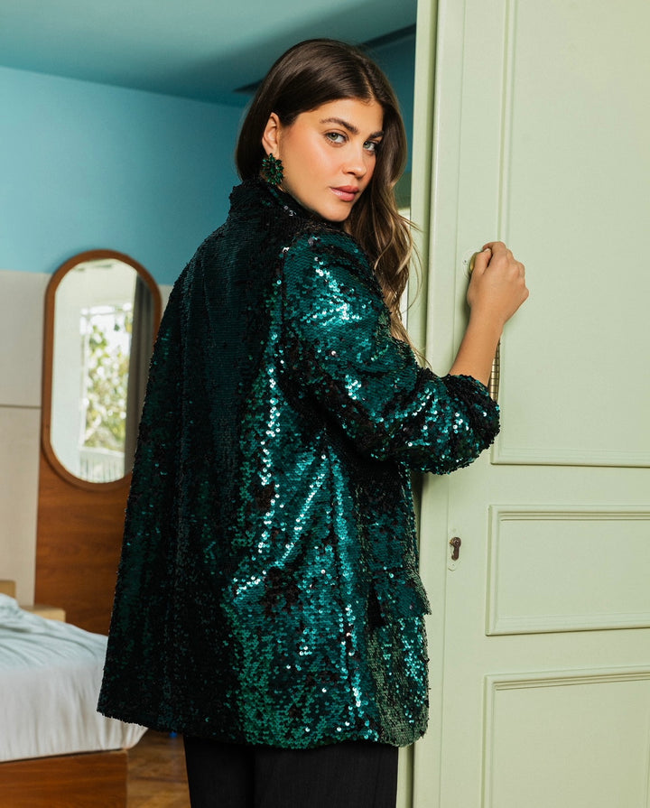 Her Glow Blazer in Green