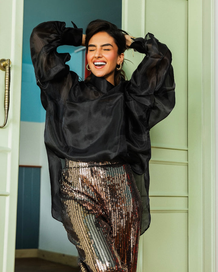 Flash Sequins Pants in Bronze