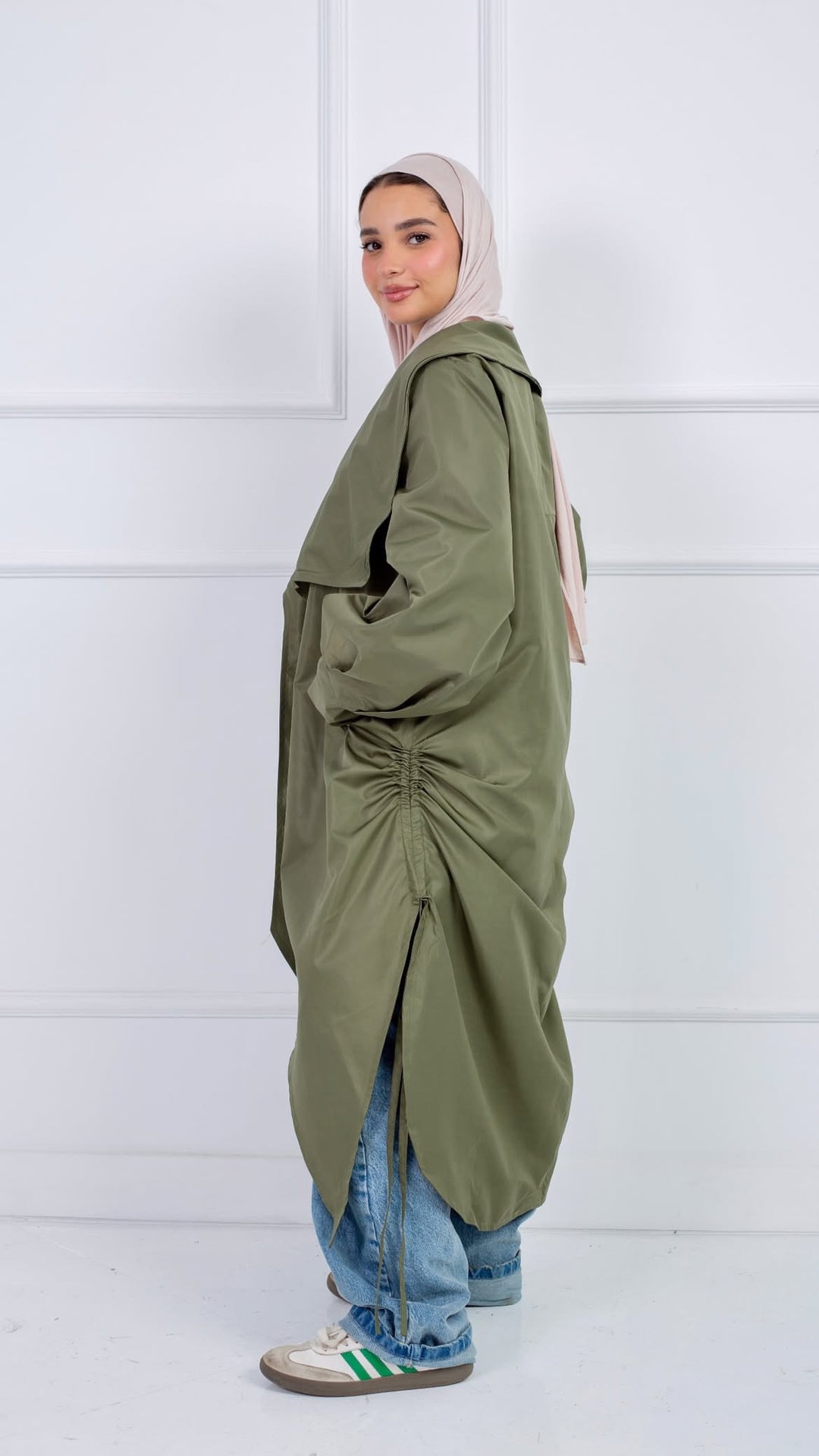 Waterproof Coat in Olive