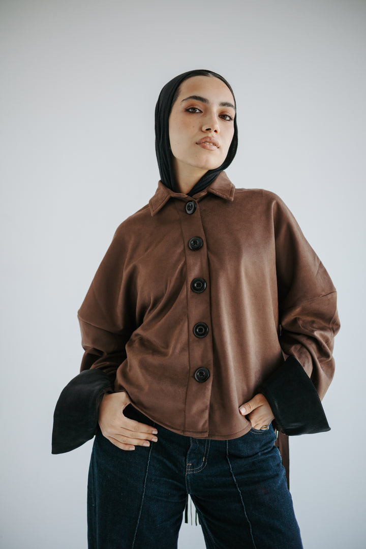 Move on Shirt in Brown