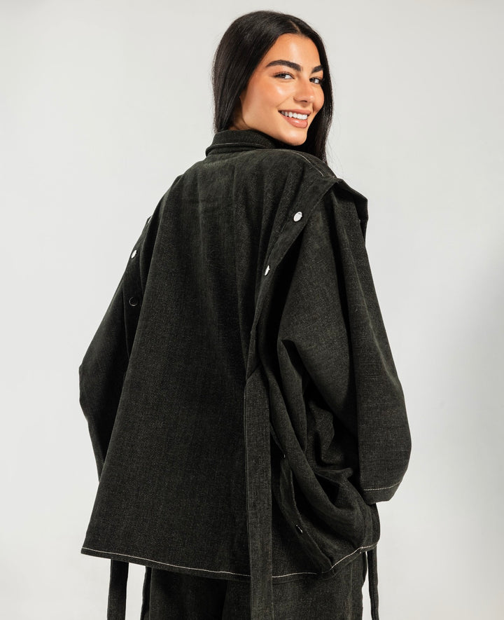 Winter ready to go set -dark olive