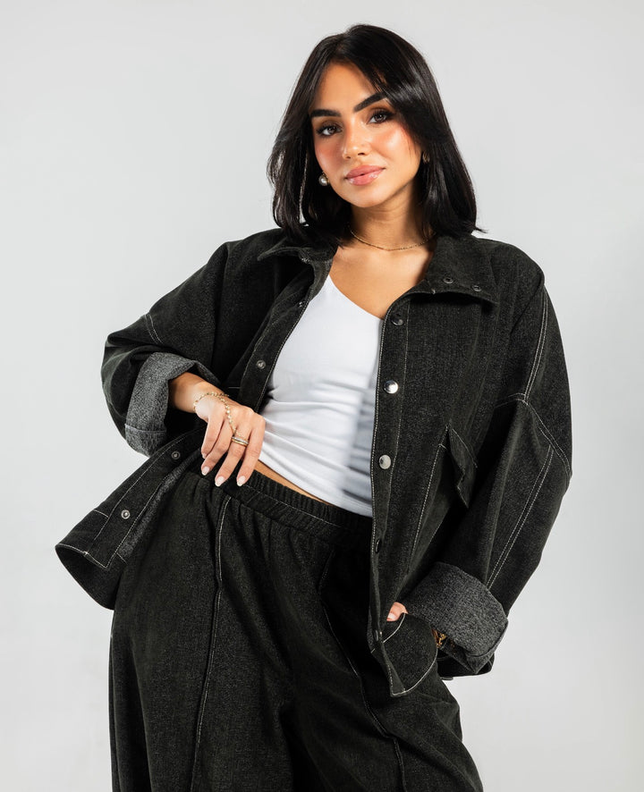 Weekend Casual Set- dark olive