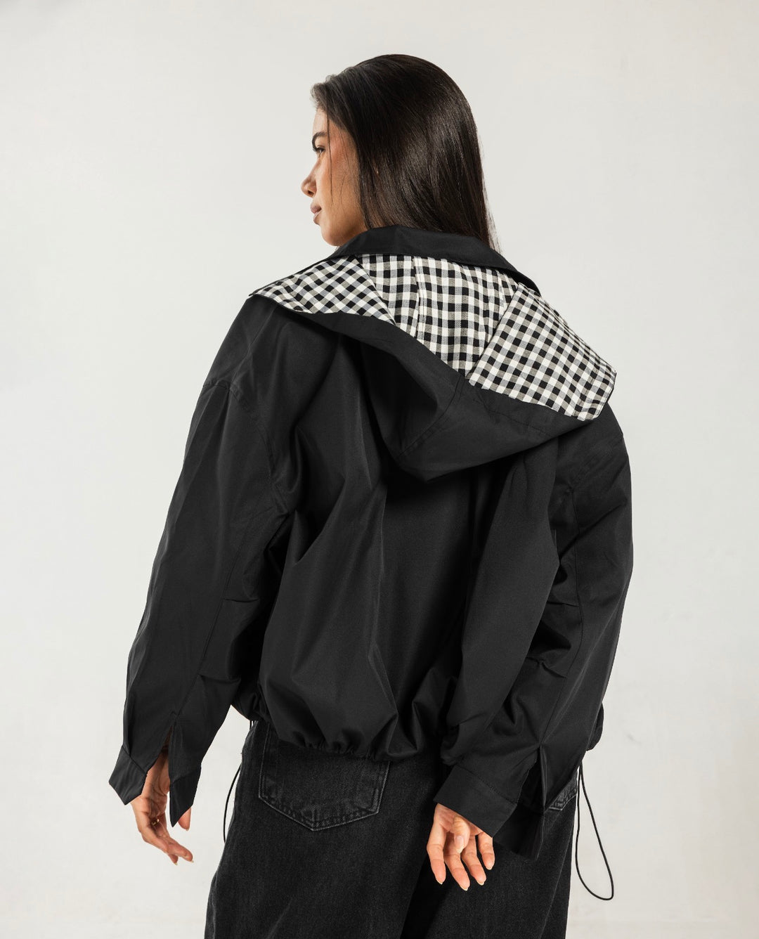 Oversized waterproof Jaket- black