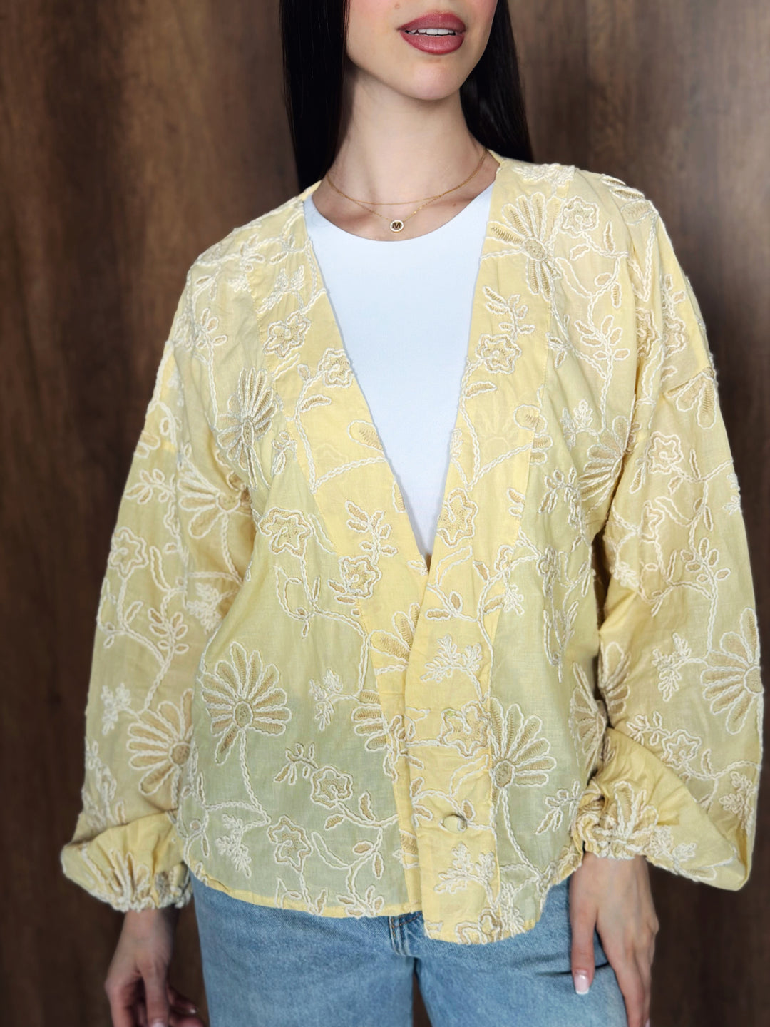 Floral Blouse in Yellow