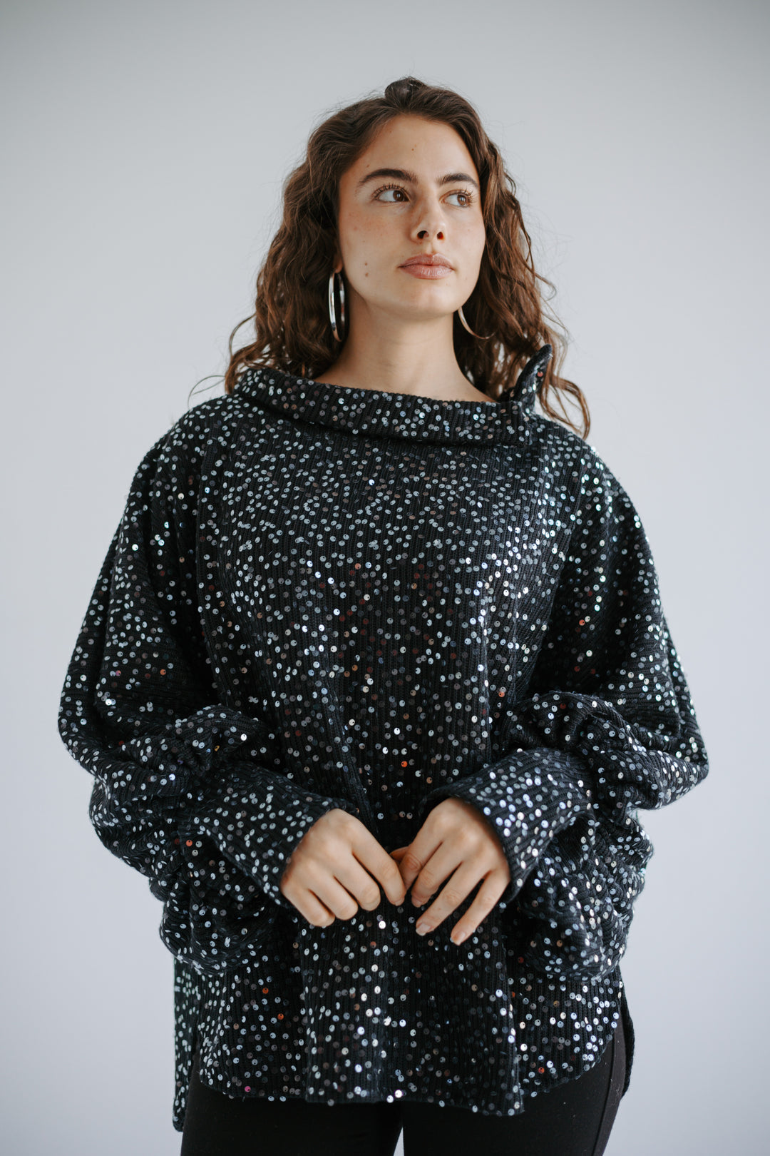 Sequin Vibe in Black