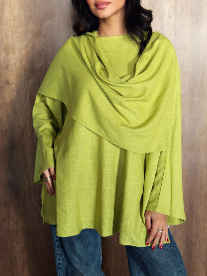 Linen Blouse in Lemon