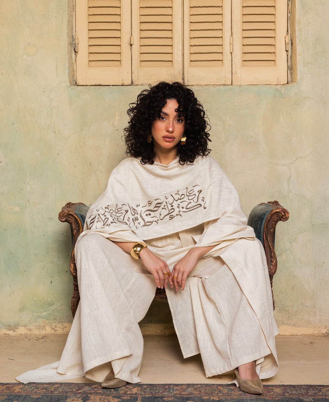 Farida Kaftan in Beige
