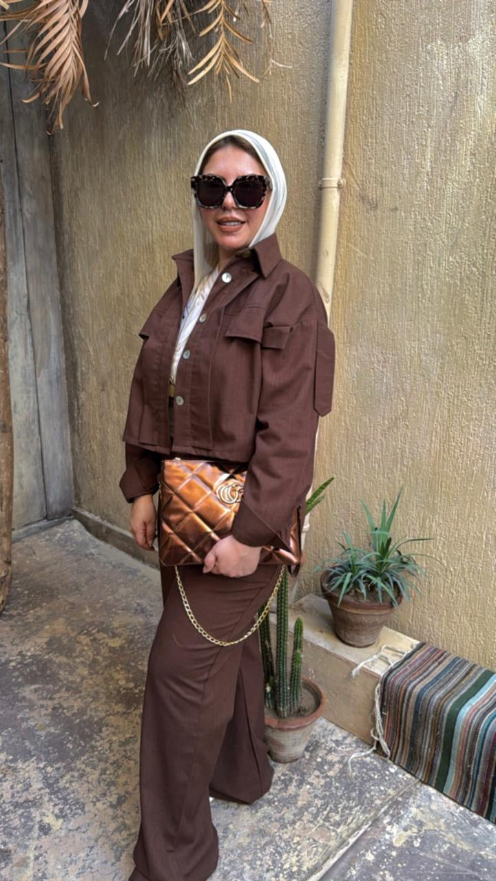 Elara two piece- brown