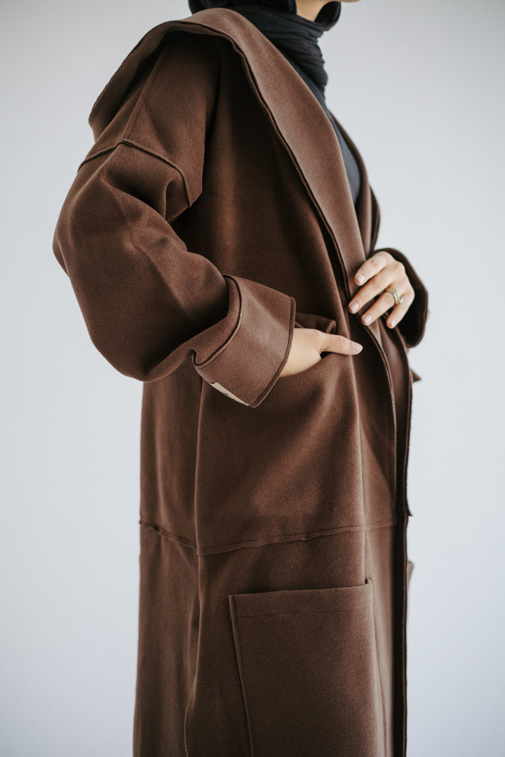 Maxi Coat in  Brown