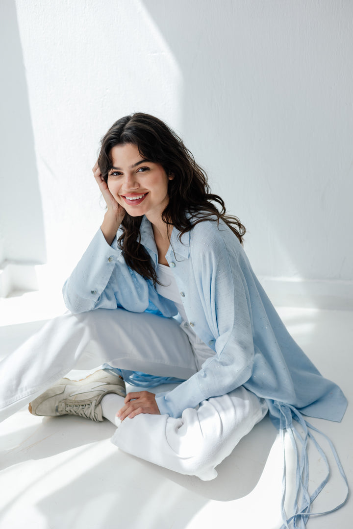 Heaven shirt- baby blue