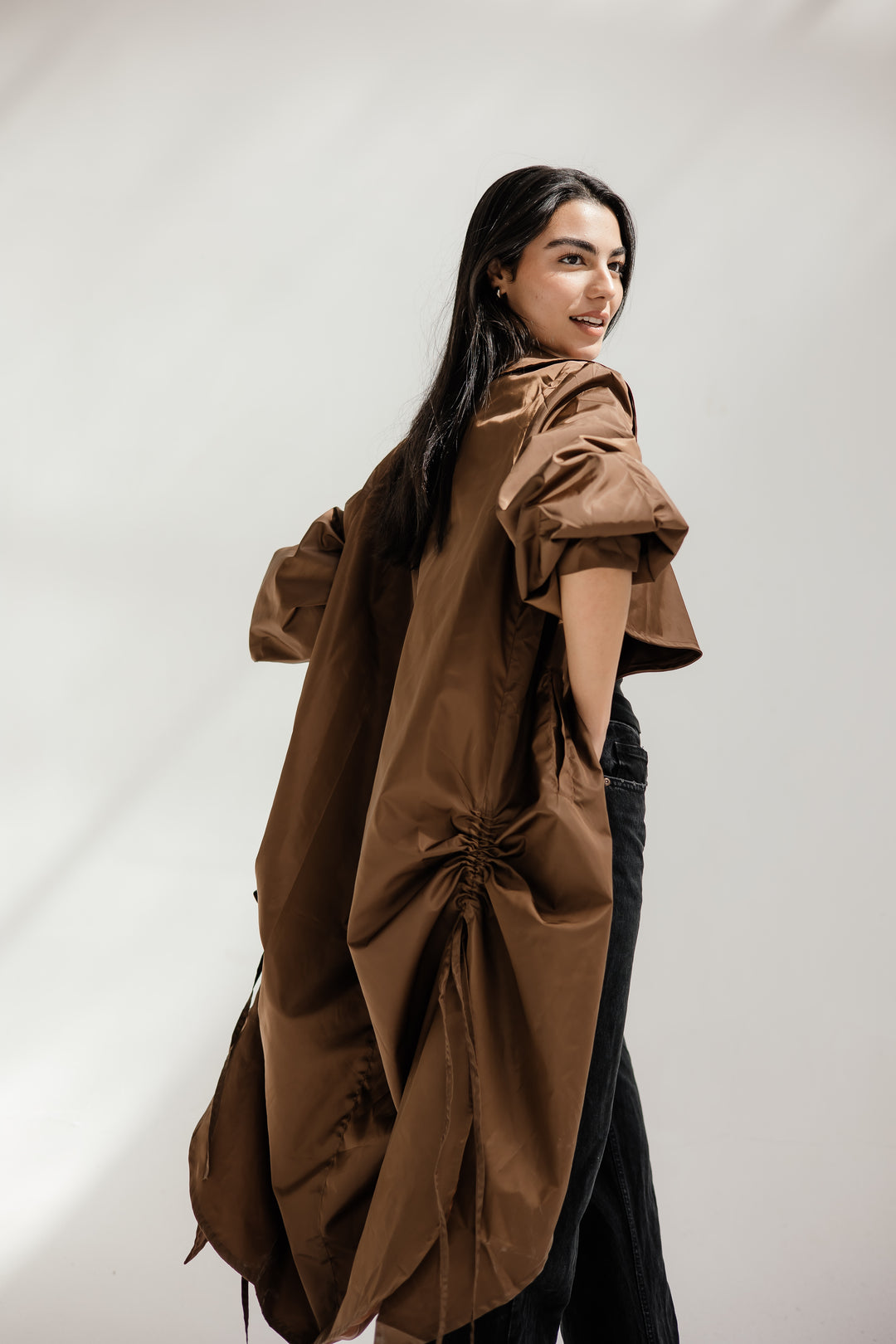 Waterproof coat _ brown