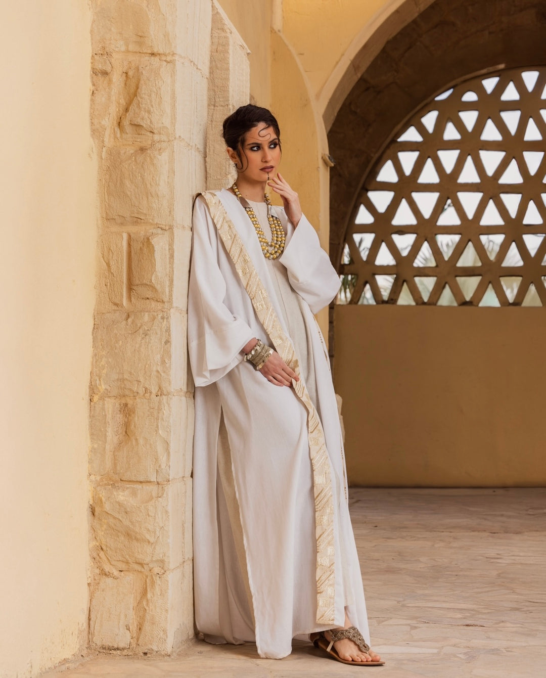 Shaghaf in White