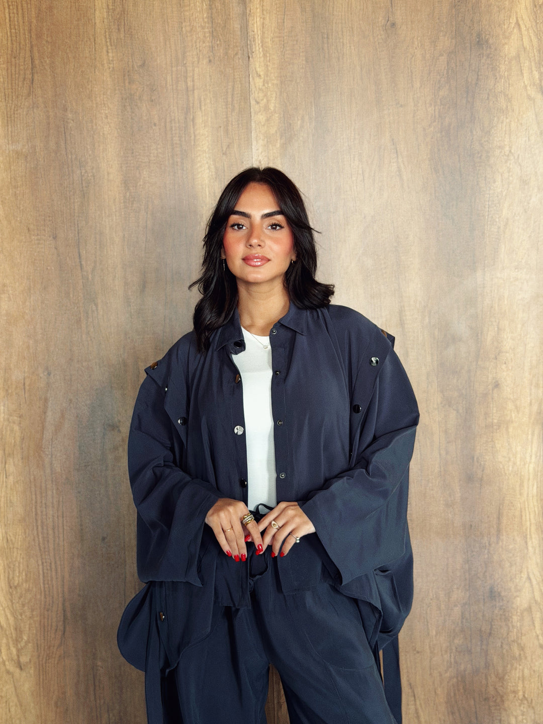Ready To Go Set in Navy-Blue