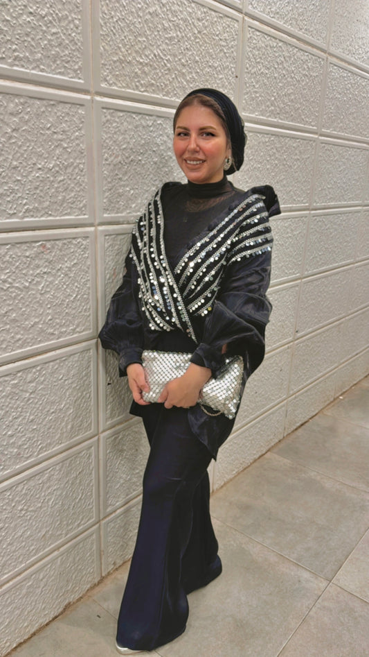 Sequins set- black