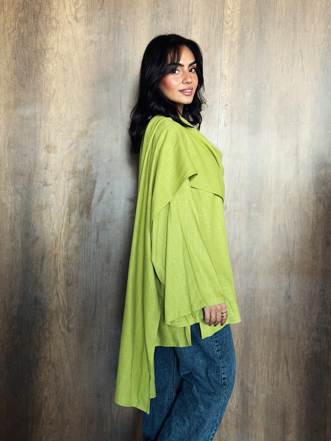 Linen Blouse in Lemon