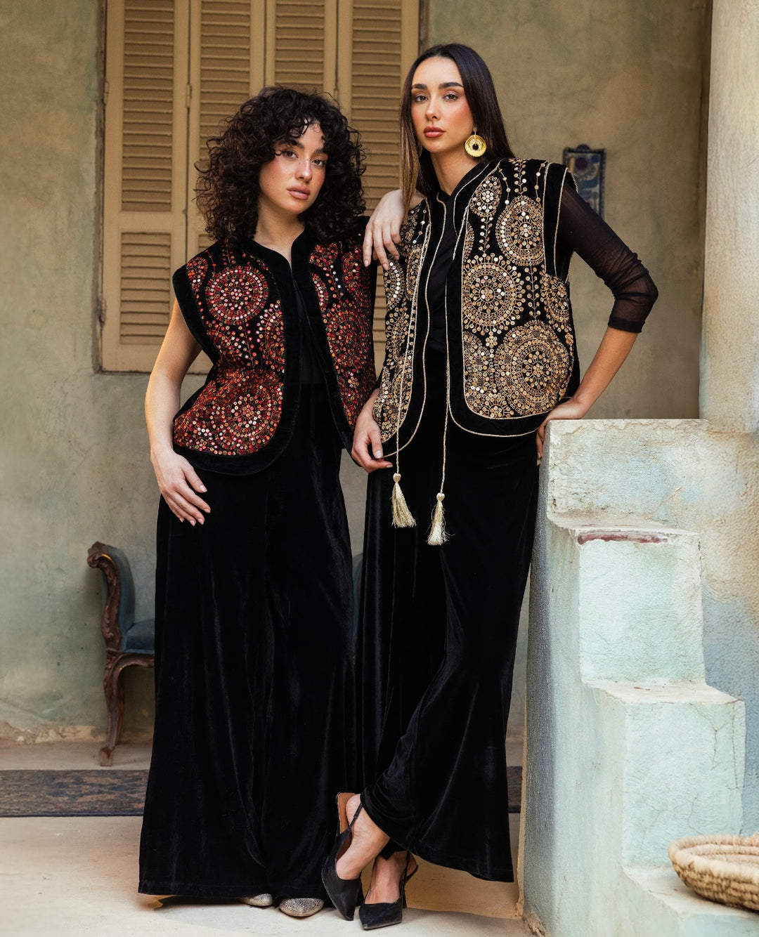 Ghalia Suit in Maroon