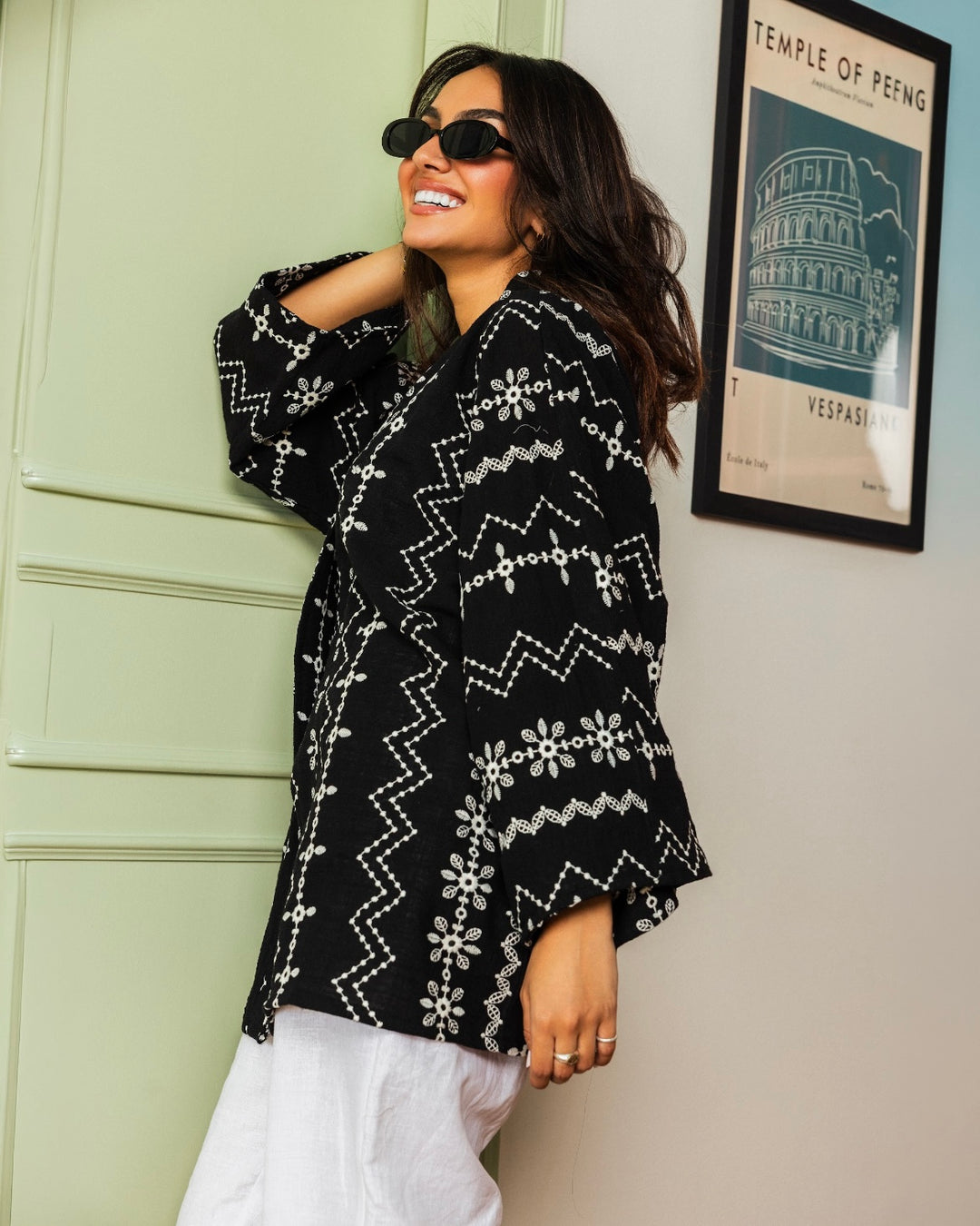 Boho Kimono in Black