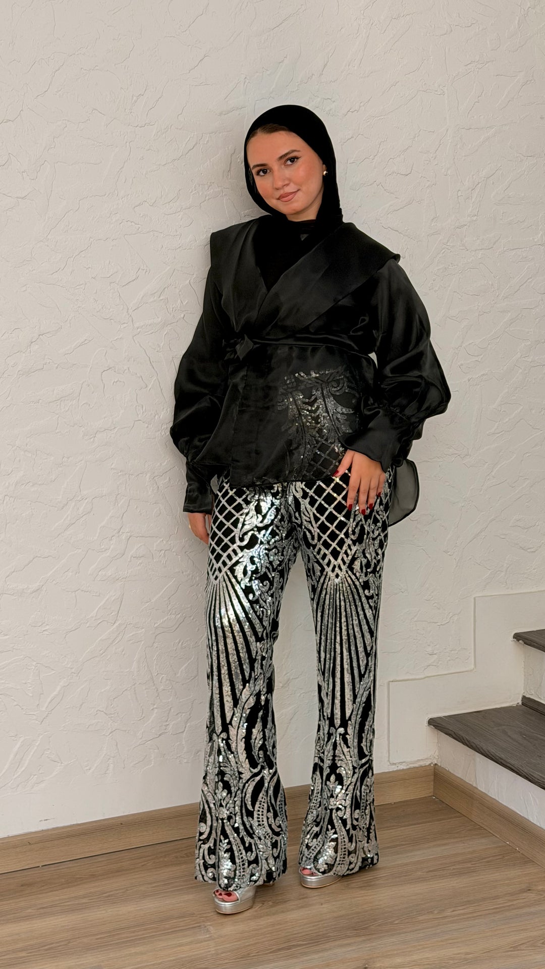 Silver Couture Pants