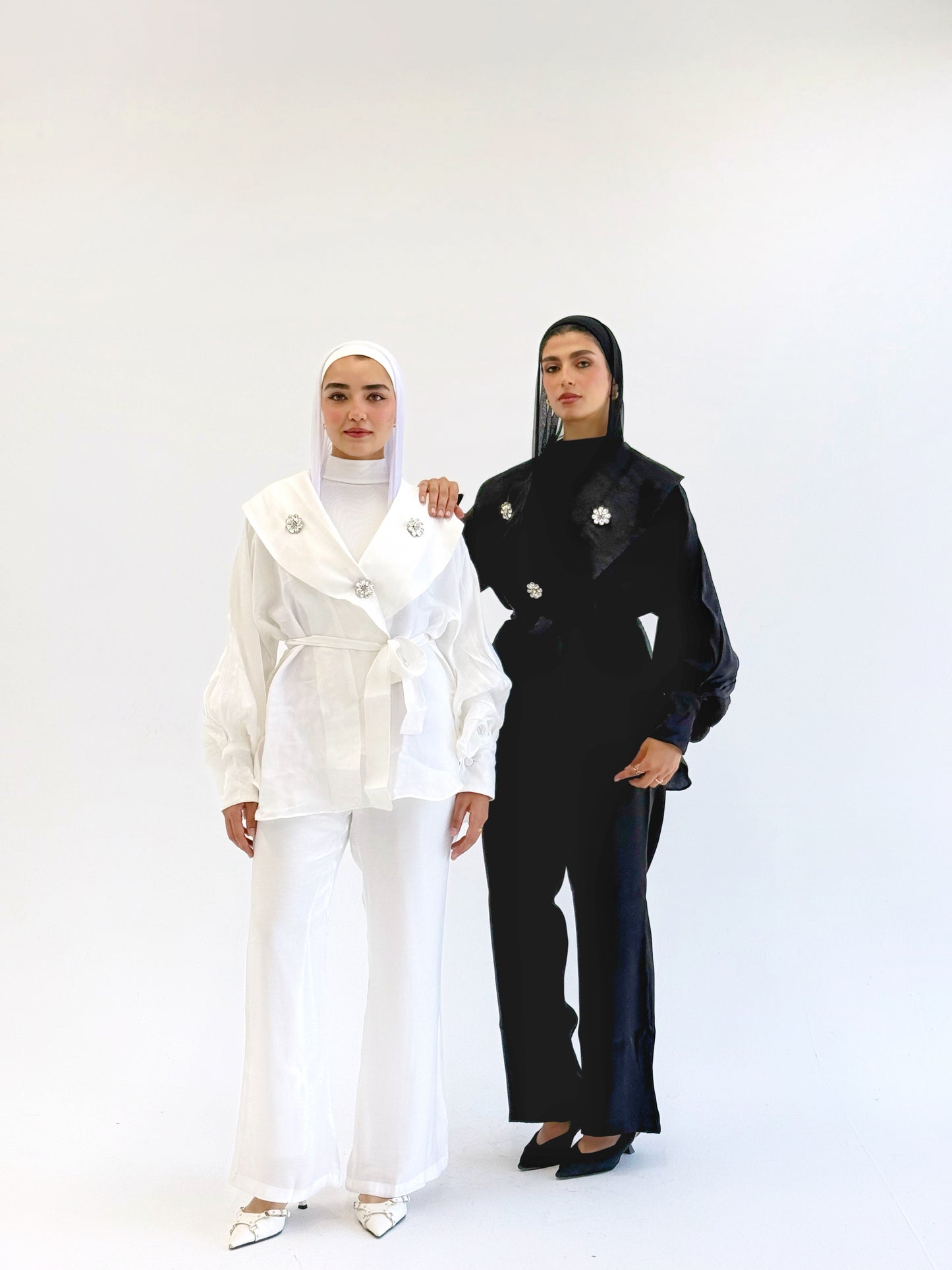 Twistly set - white