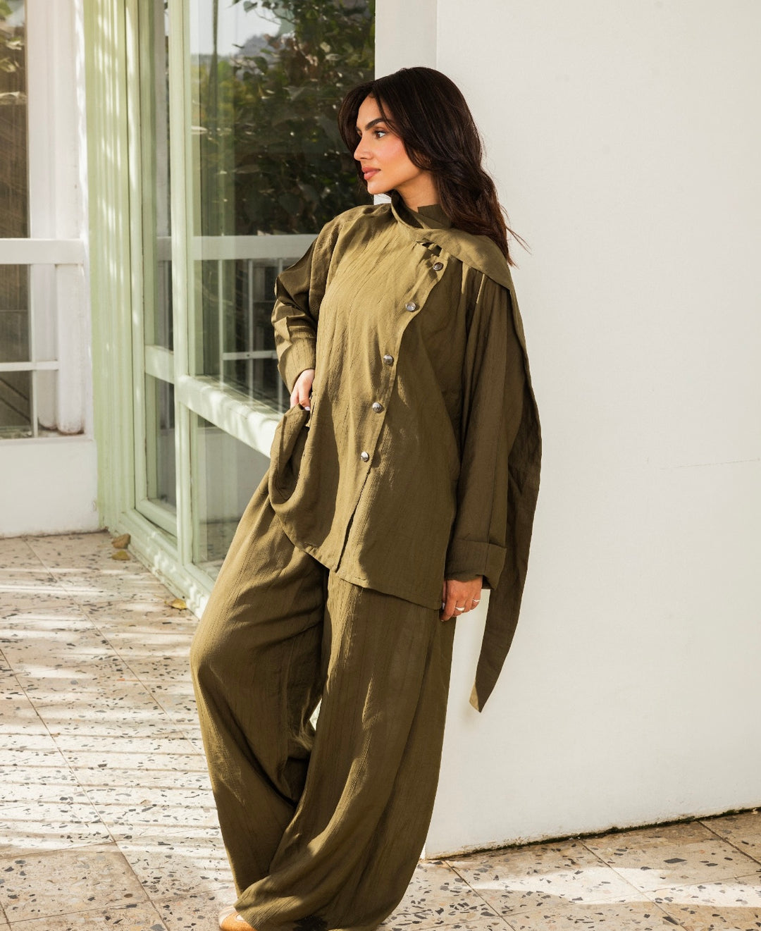 Maya Set in Olive-Green