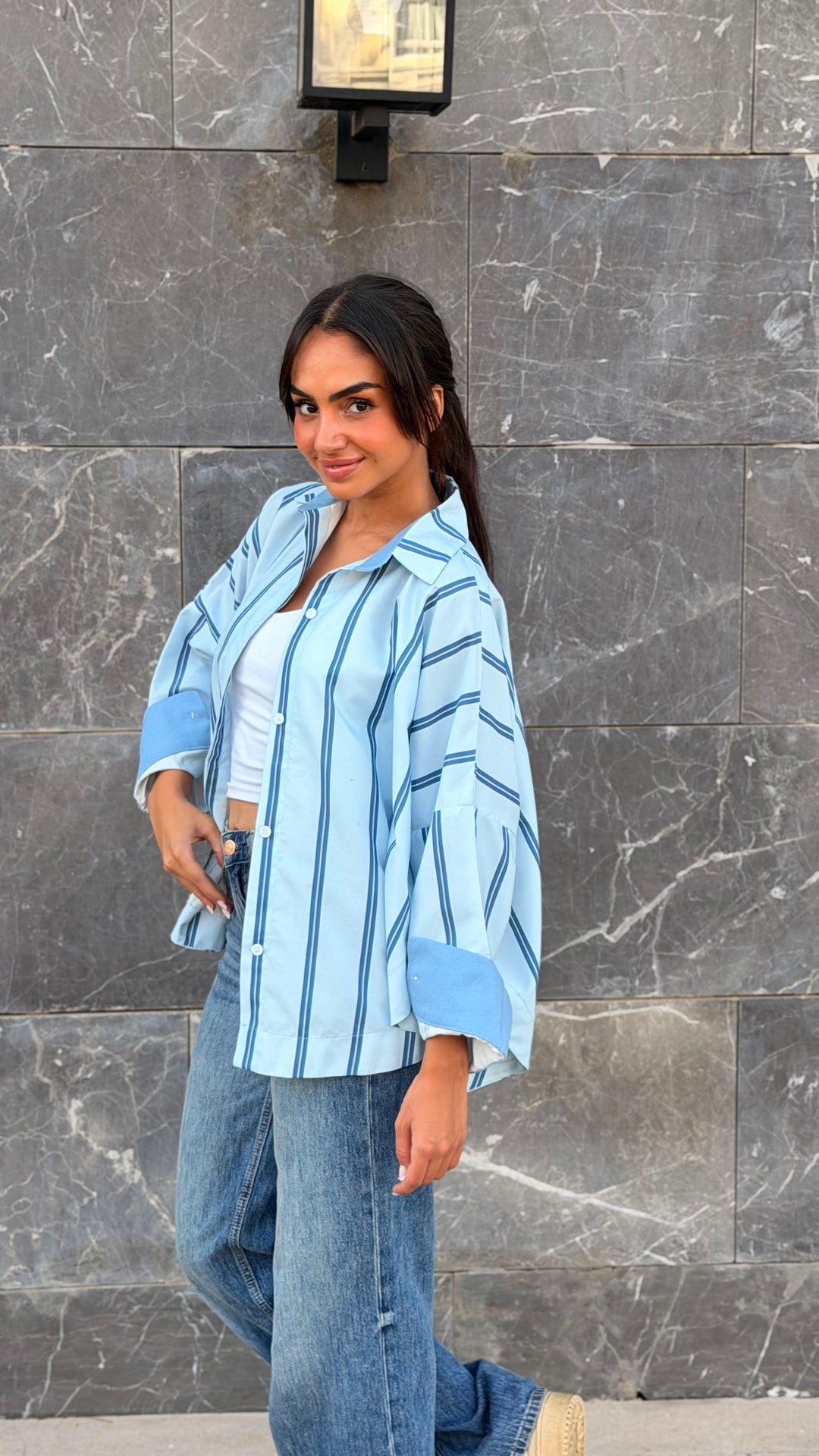 Line up shirt- blue