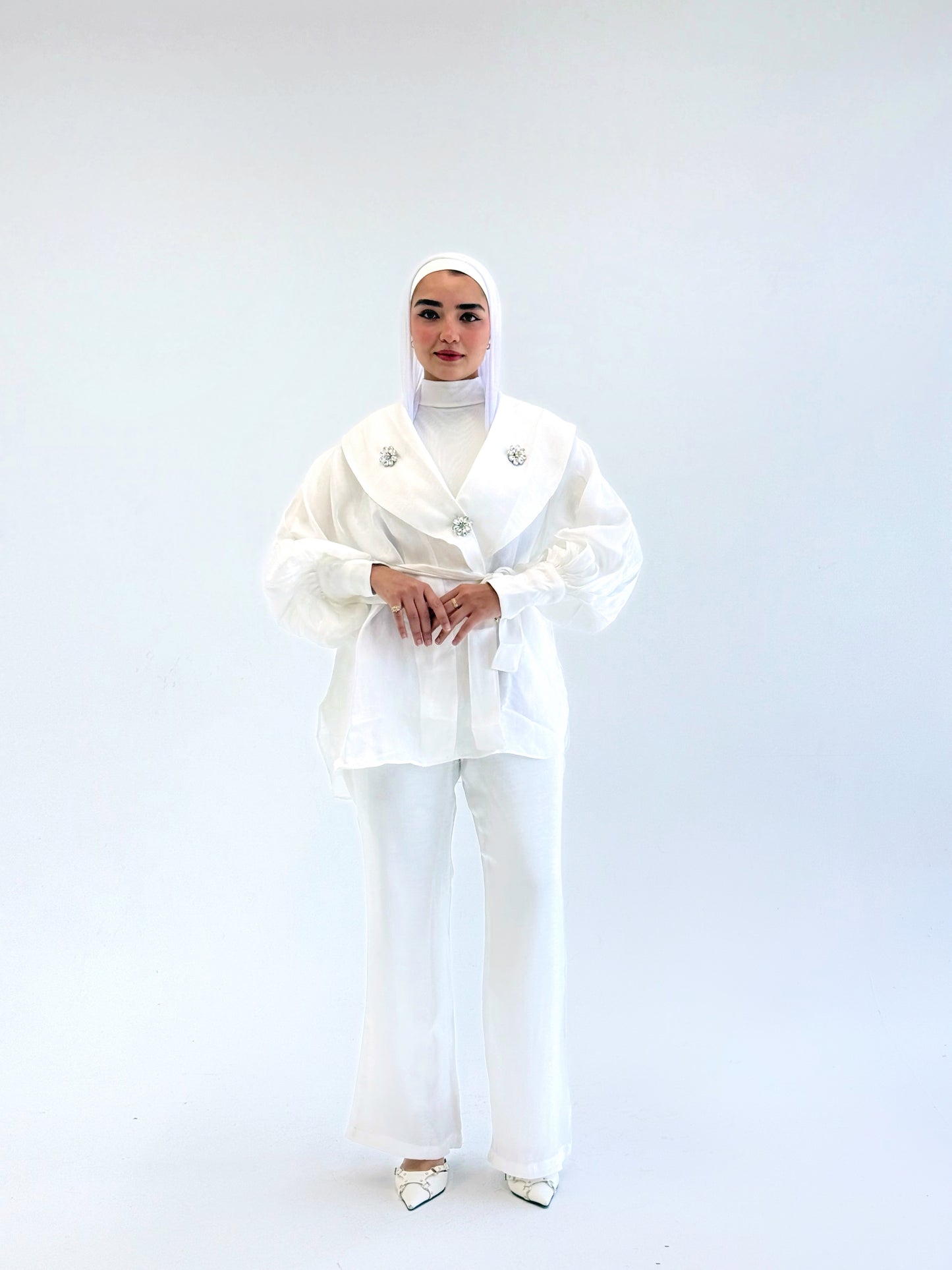 Twistly set - white