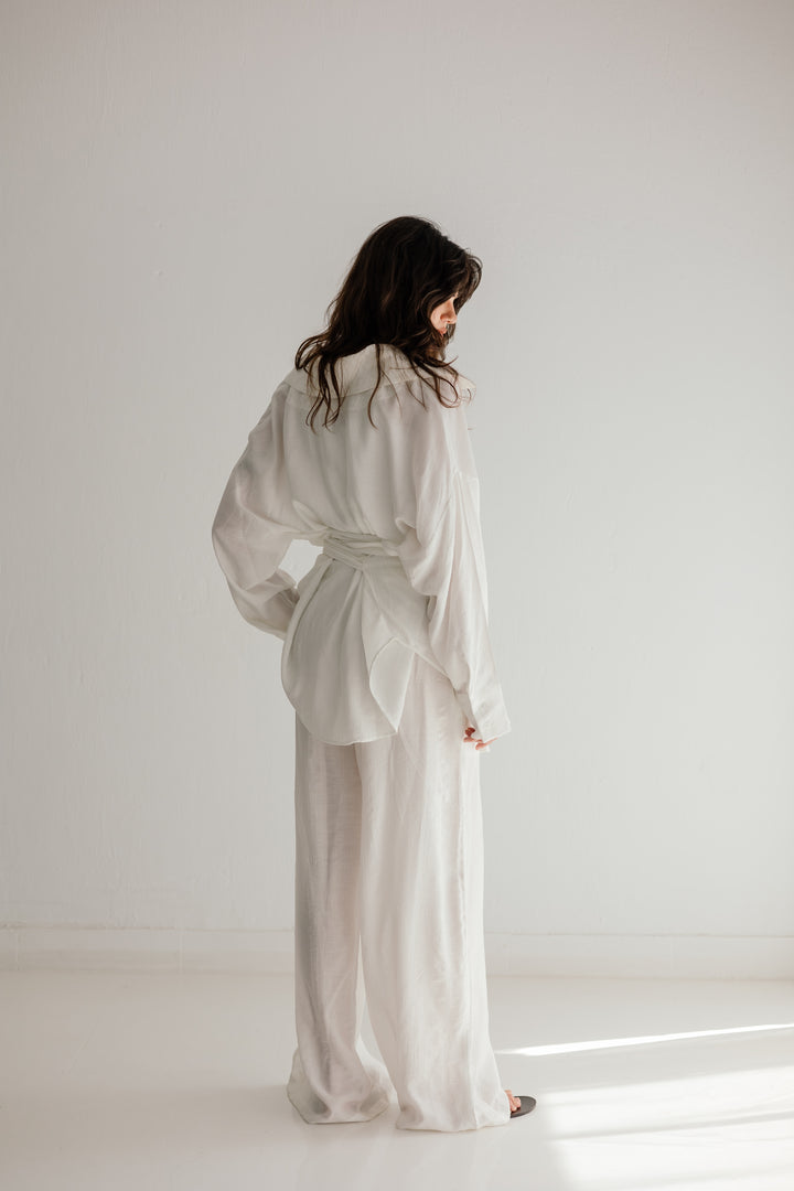 Lily in white