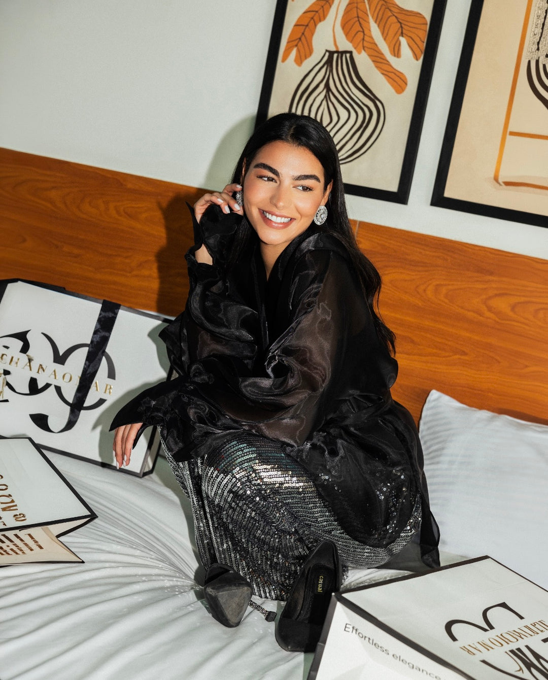 Flash Sequins Pants in Silver