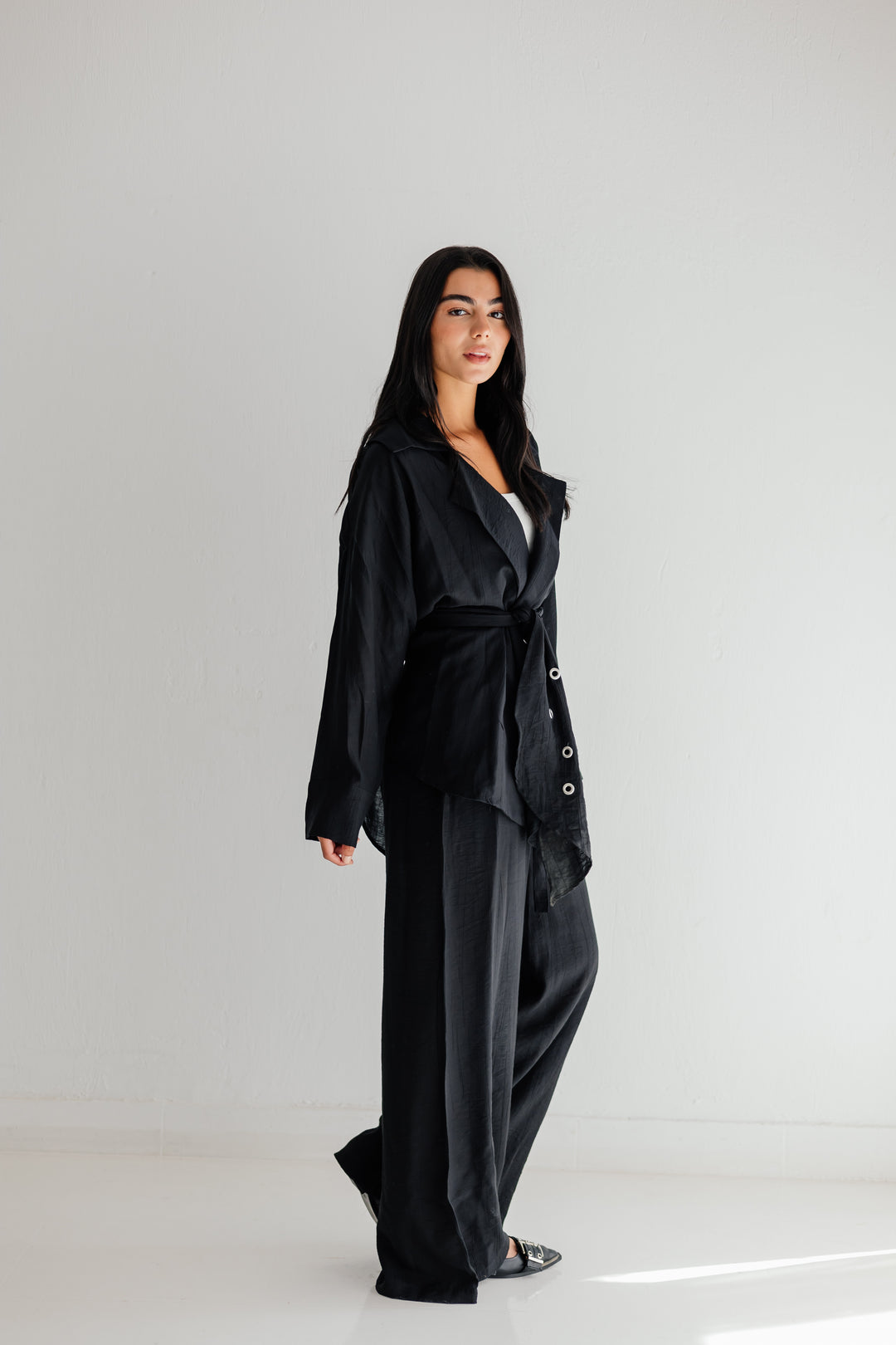 Lily in black