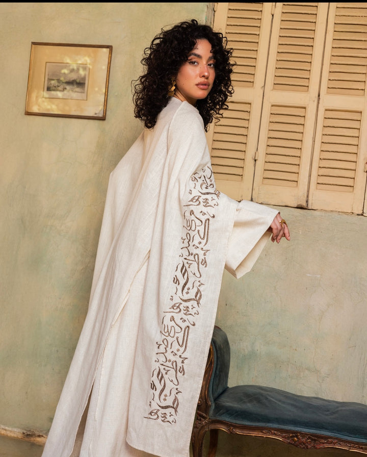 Farida Kaftan in Beige