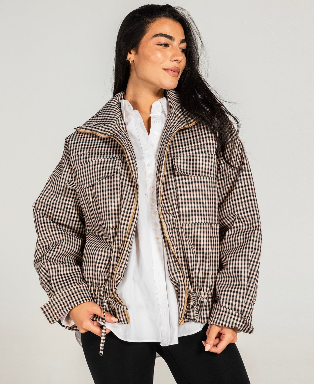 Plaid latte set