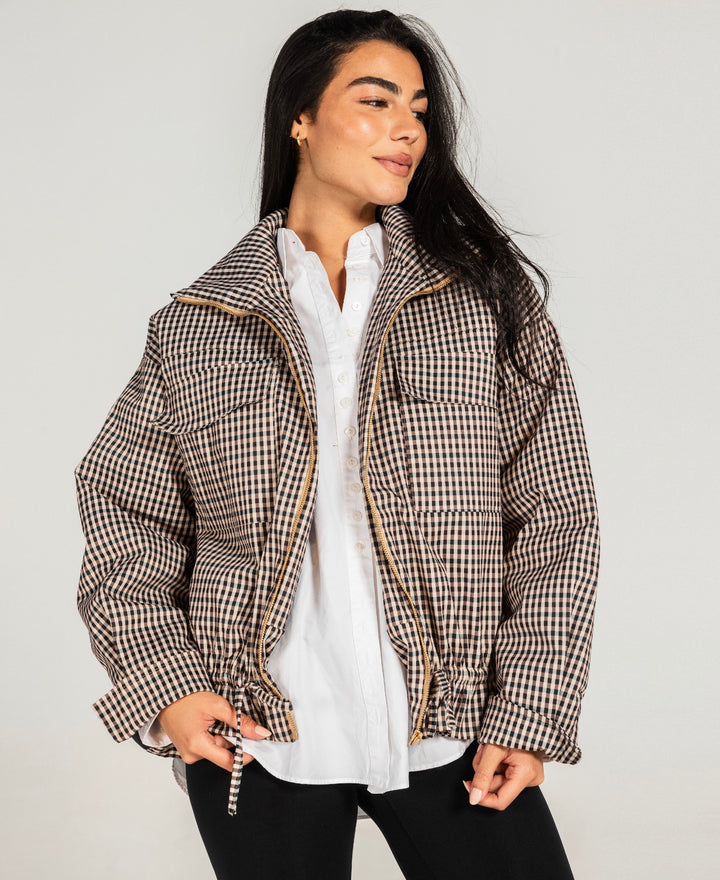 Plaid latte set