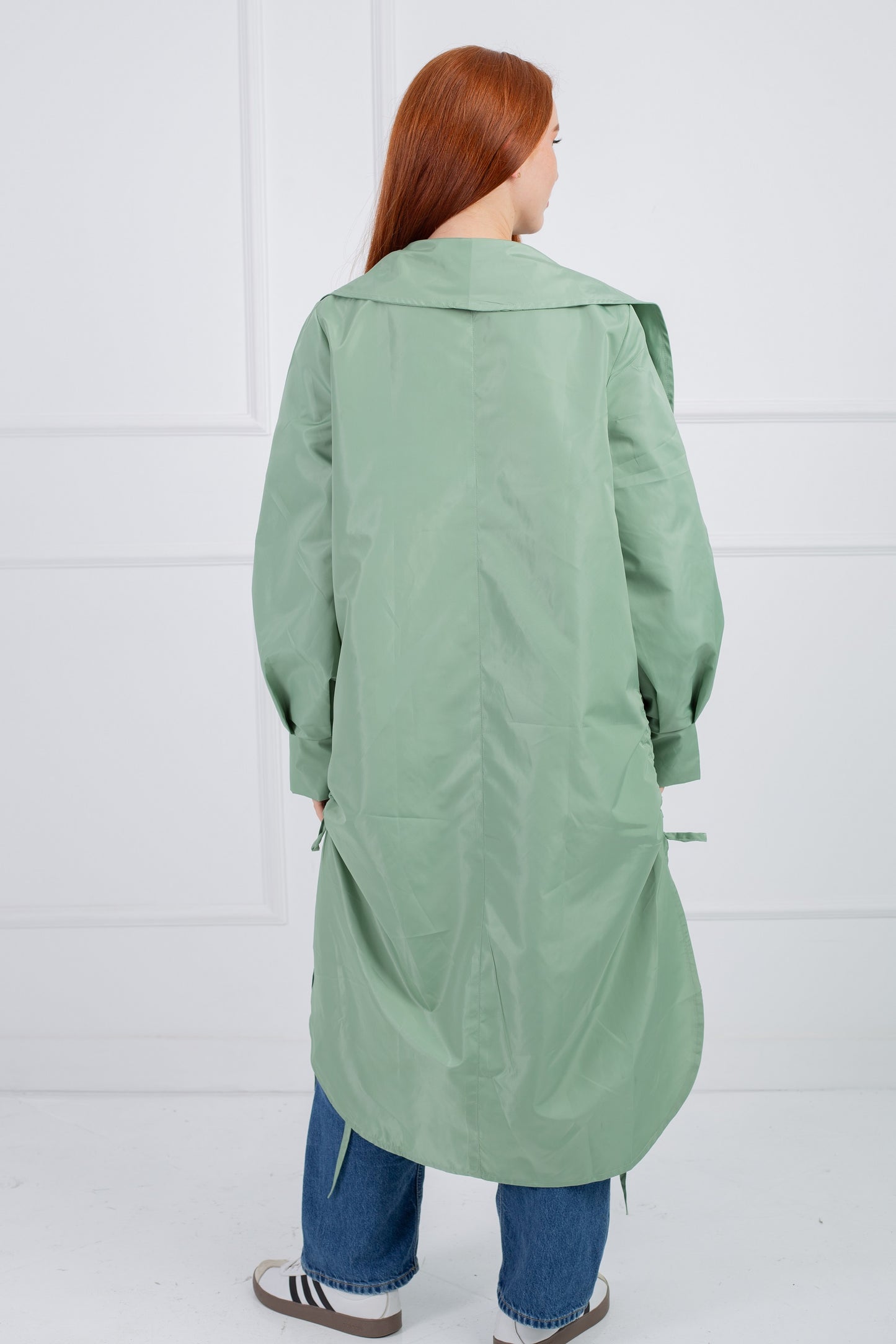 Rounded Trench Coat _ Mint