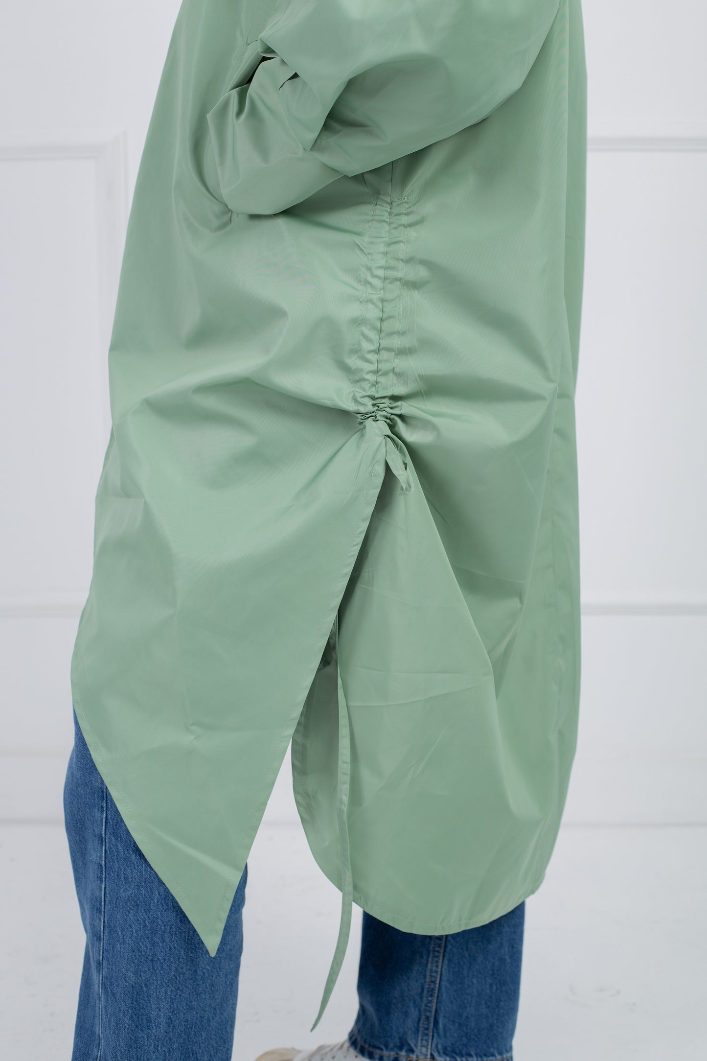 Rounded Trench Coat _ Mint